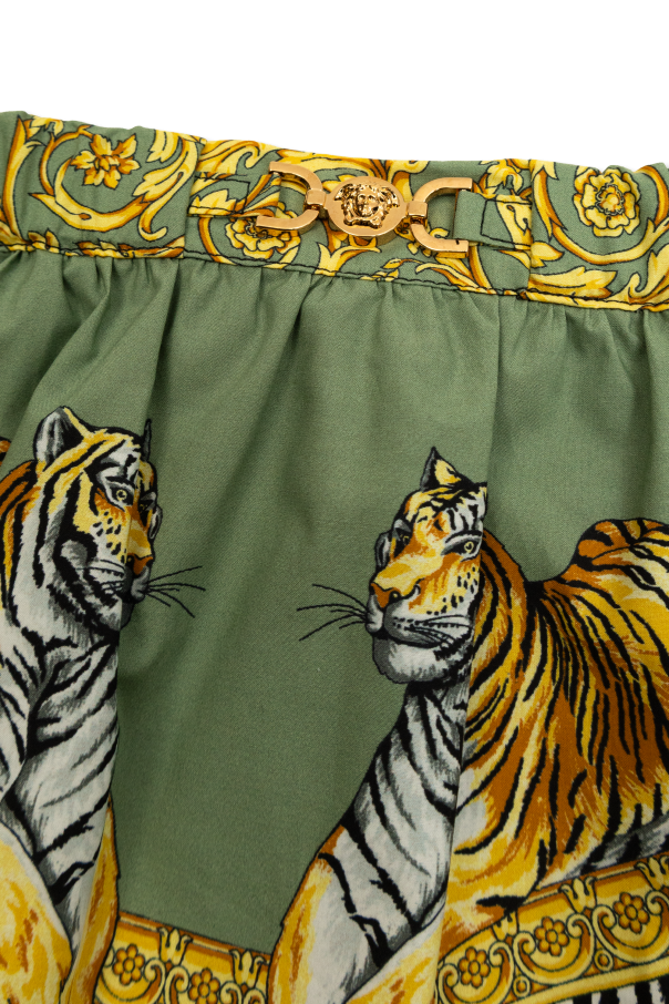 Versace Kids Printed skirt