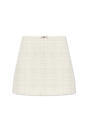 Tweed skirt with lurex thread