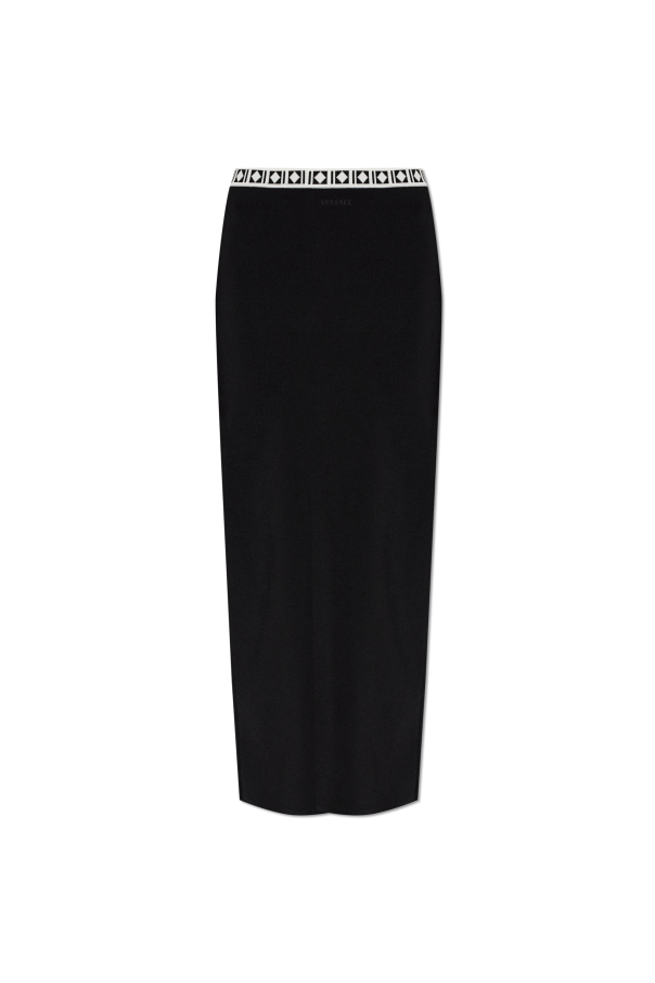 Skirt with back slit od Versace