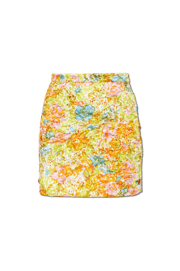 Short skirt with crinkling od Versace
