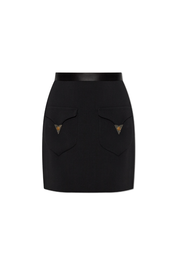 Wool skirt with pockets od Versace