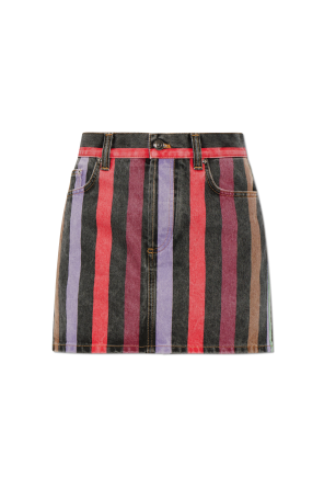 Short denim skirt