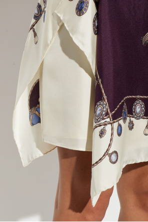 Versace Saia de seda com estampado "Stolen Jewels"