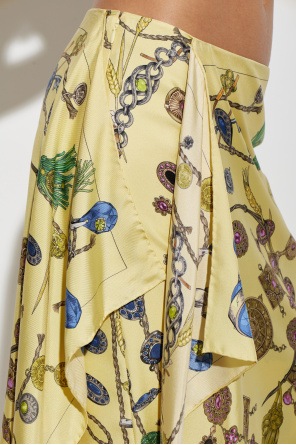 Versace Silk skirt with `Broken Jewels` print