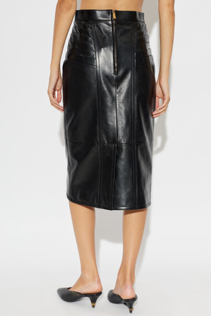 Versace Leather skirt