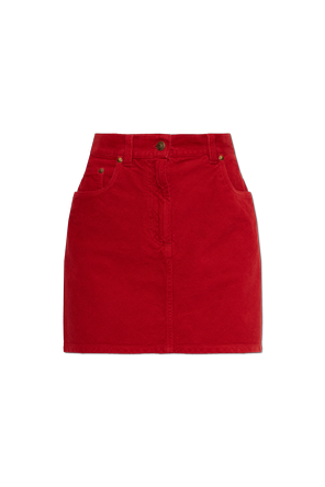 Short corduroy skirt