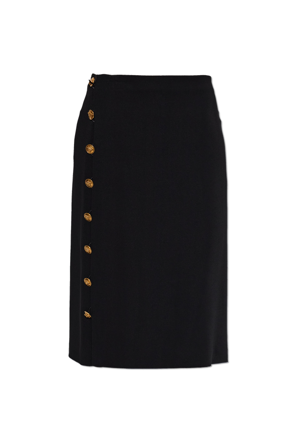 Skirt with decorative side buttons od Versace