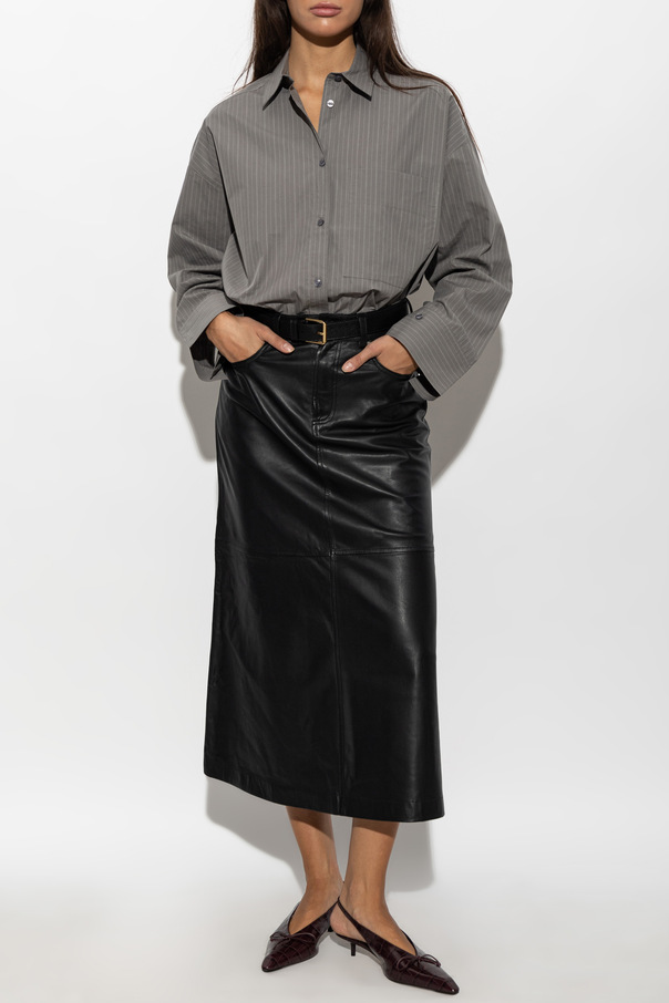 By Malene Birger Leather skirt ‘Solene’