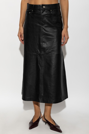 By Malene Birger Leather skirt ‘Solene’