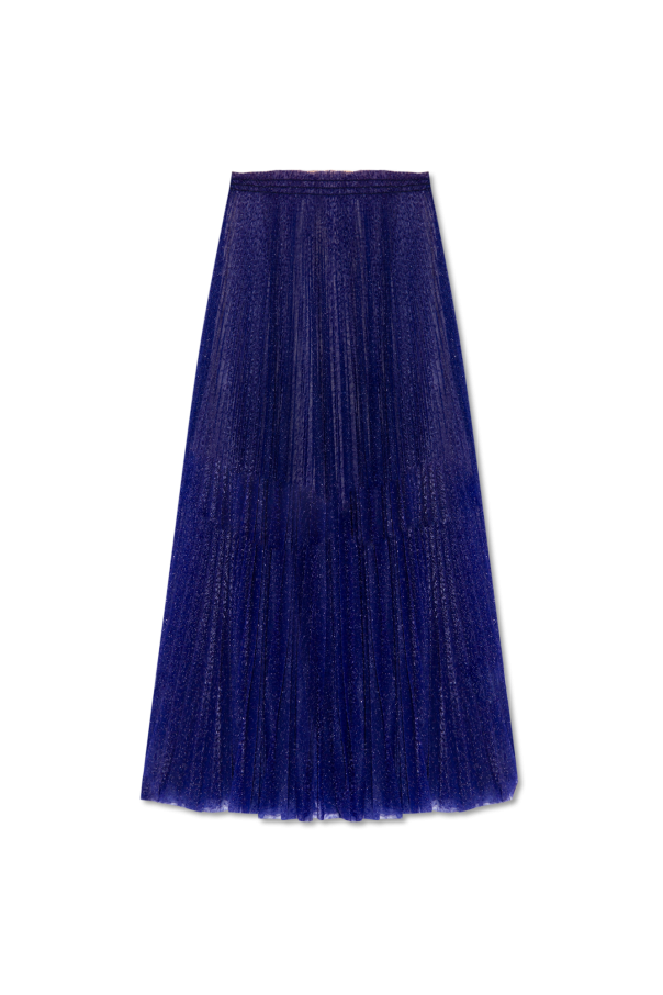 forte_forte Pleated skirt with lurex threads