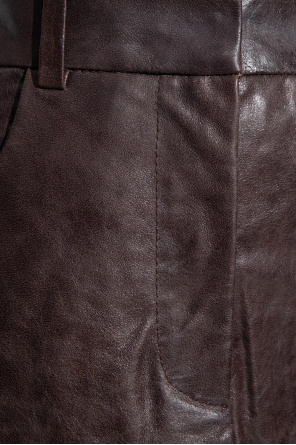 Gestuz ‘Ibbiegz’ leather skirt