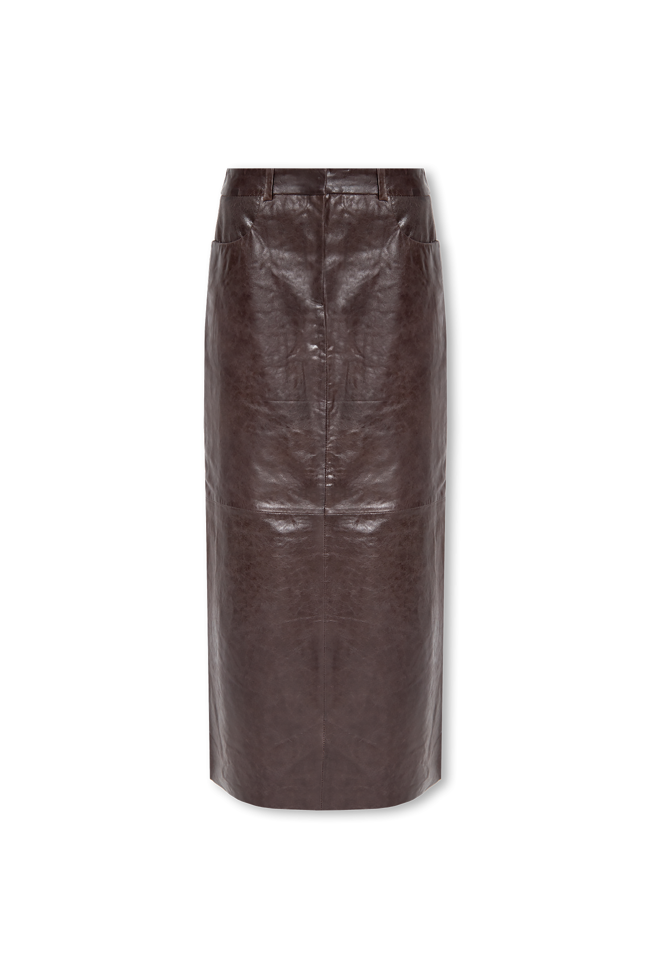 Gestuz ‘Ibbiegz’ leather skirt