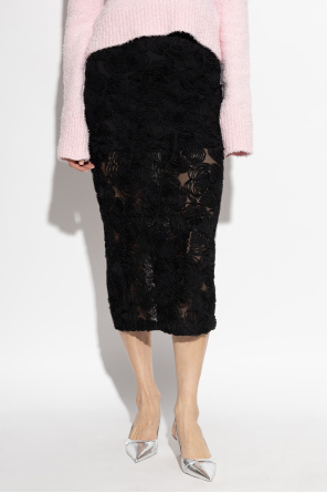 ROTATE Tulle skirt with back slit