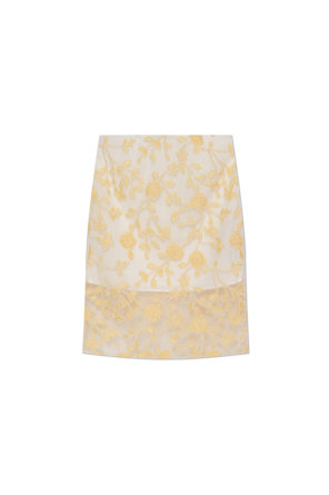 Skirt with shimmering appliqués