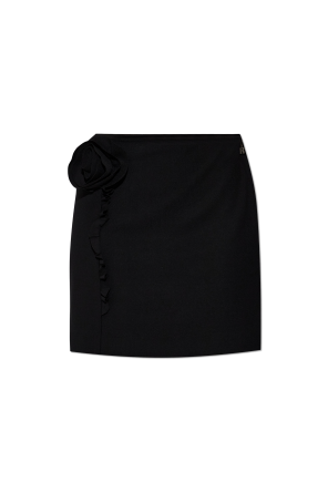 Short skirt with appliqué
