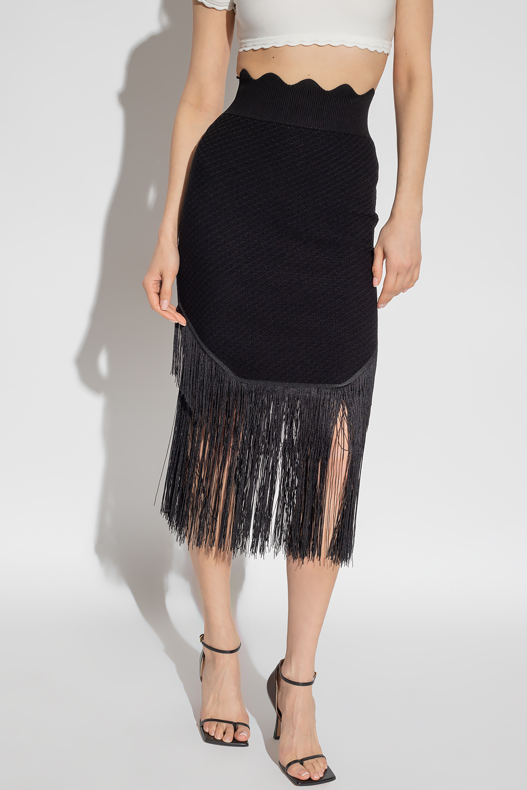 Victoria Beckham Fringed skirt