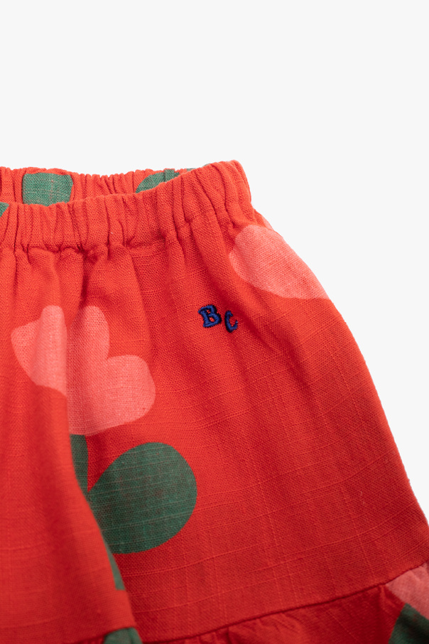 Bobo Choses RED Skirt with floral motif