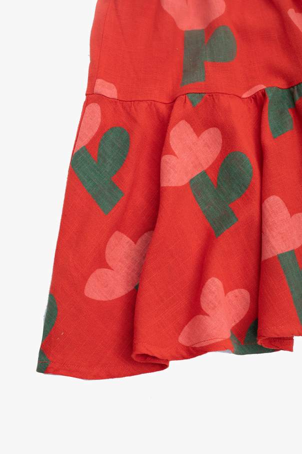 Bobo Choses RED Skirt with floral motif