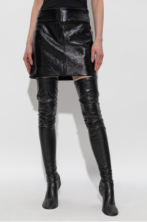 Courrèges Short skirt made of eco leather