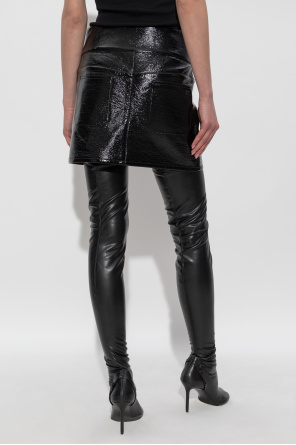 Courrèges Short skirt made of eco leather