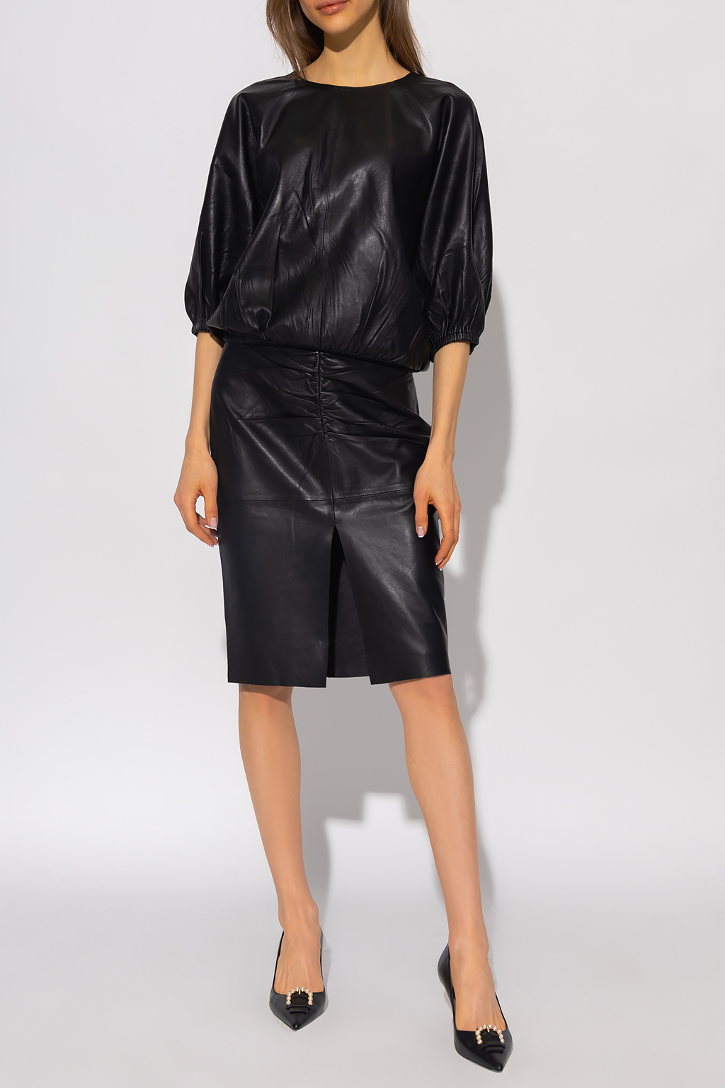 FASHION IS ALL ABOUT FUN ‘Chia’ leather skirt