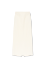 FERRAGAMO cream Skirt with a back slit