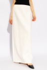 FERRAGAMO cream Skirt with a back slit