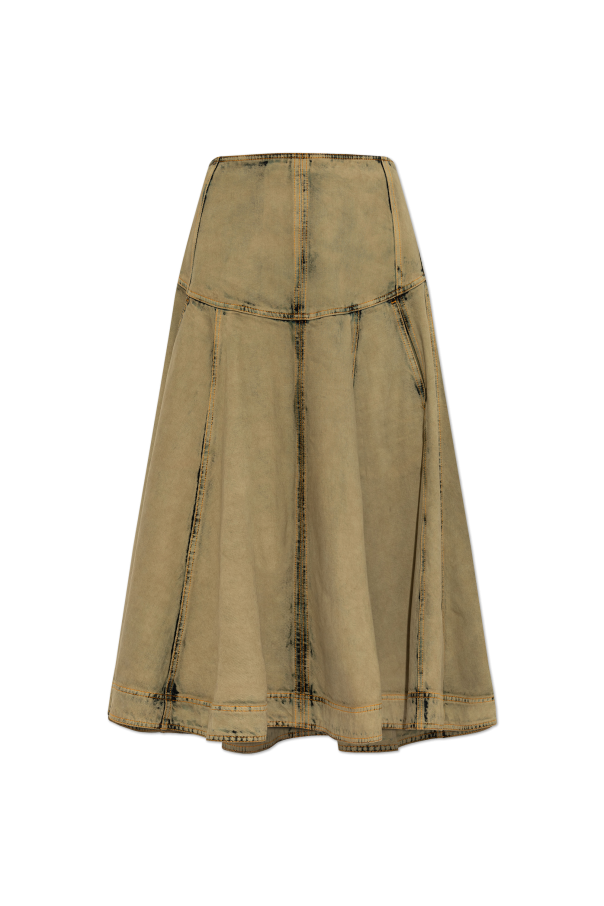 FERRAGAMO Jeansowa spódnica z efektem `vintage`
