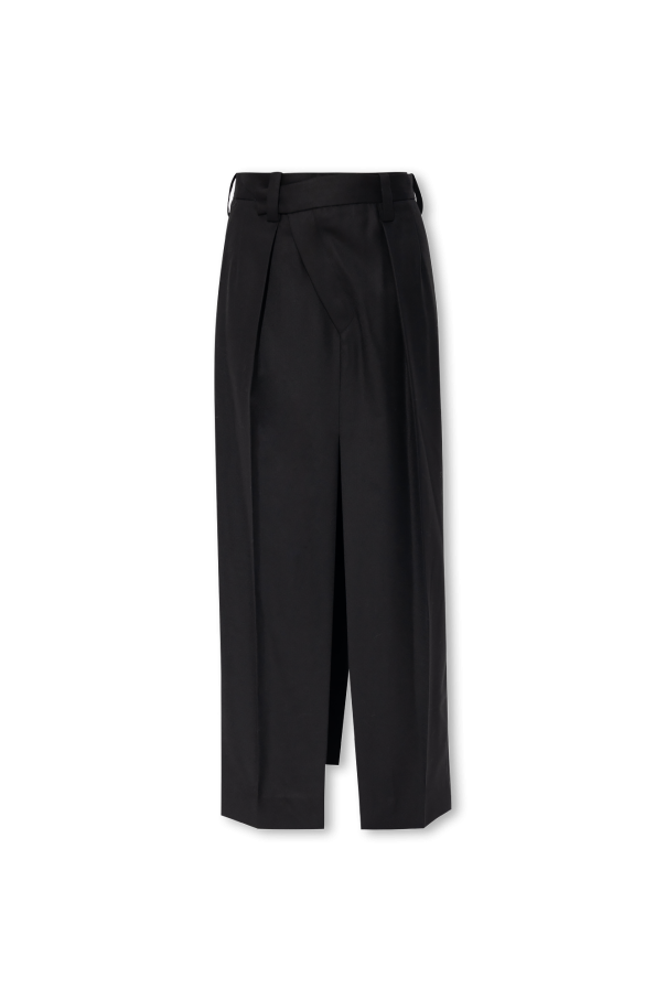 Familiar striped top flared dress - Black Patterned leggings Versace Jeans  Couture - GenesinlifeShops Bermuda