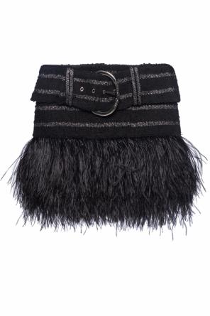 Skirt with ostrich feathers od Balmain