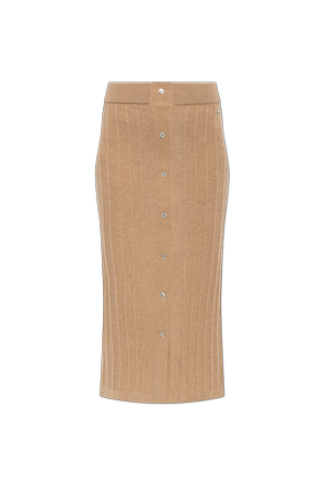 Wool skirt with pockets