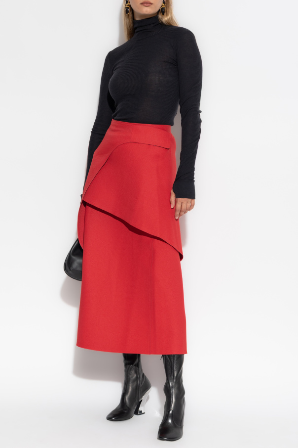 Tory Burch Falda de corte asimétrico