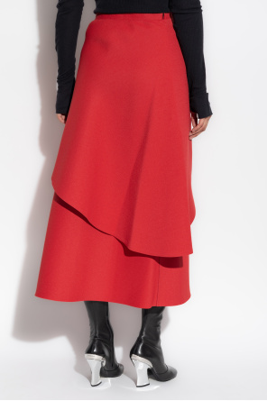 Tory Burch Falda de corte asimétrico