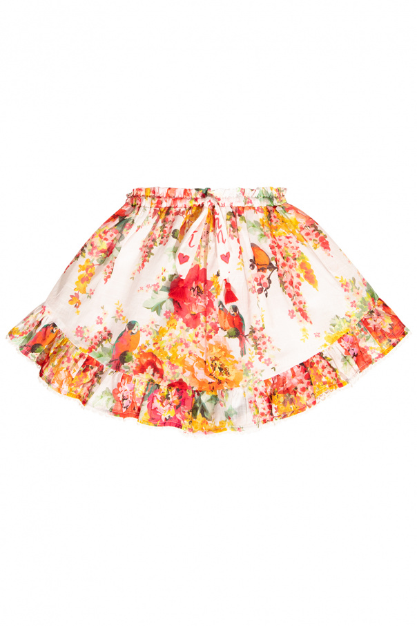 Zimmermann Kids Floral print skirt