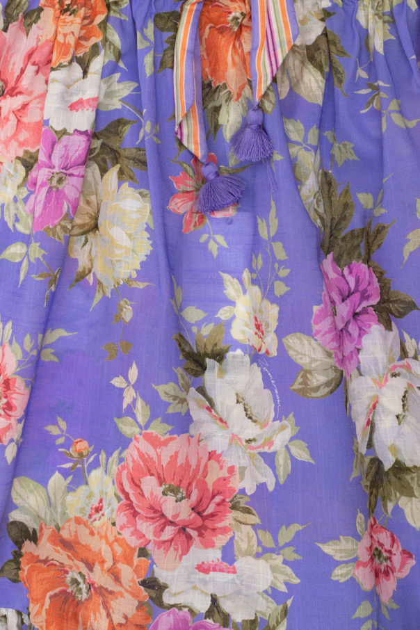Zimmermann Kids Skirt with floral motif