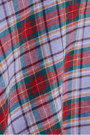 Vivienne Westwood Linen skirt with plaid pattern