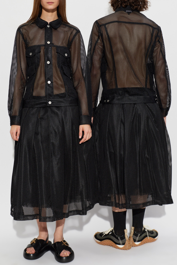 Comme des Garçons Black Skirt with fringes