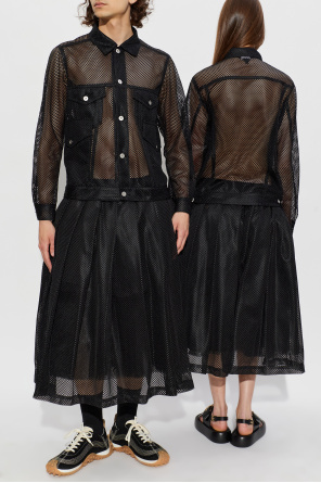 Comme des Garçons Black Skirt with fringes