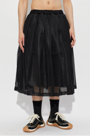 Comme des Garçons Black Skirt with fringes