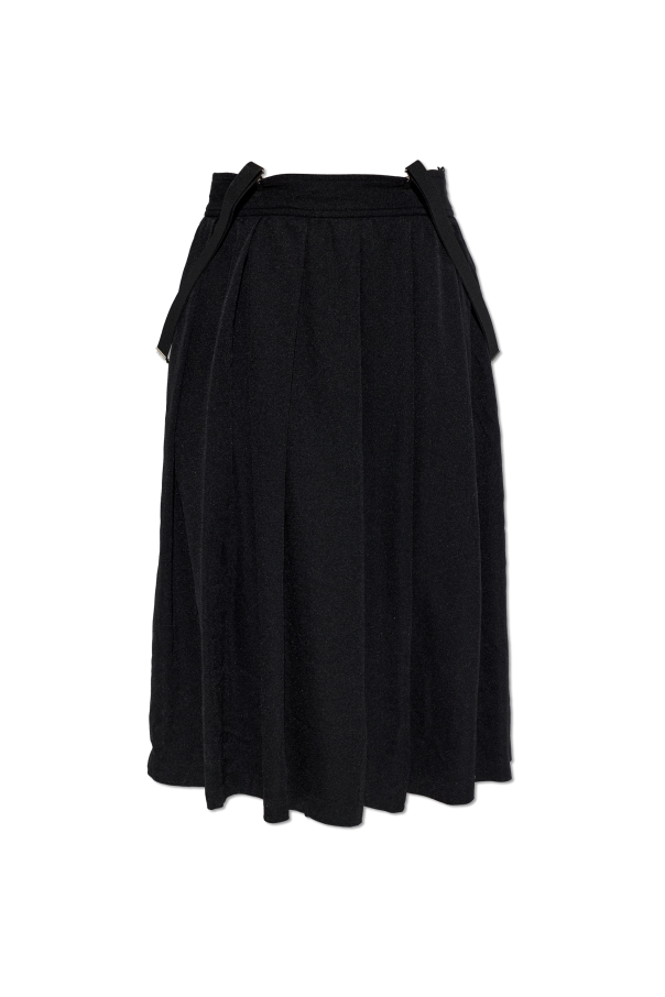 Skirt with detachable suspenders od Comme des Garçons Black