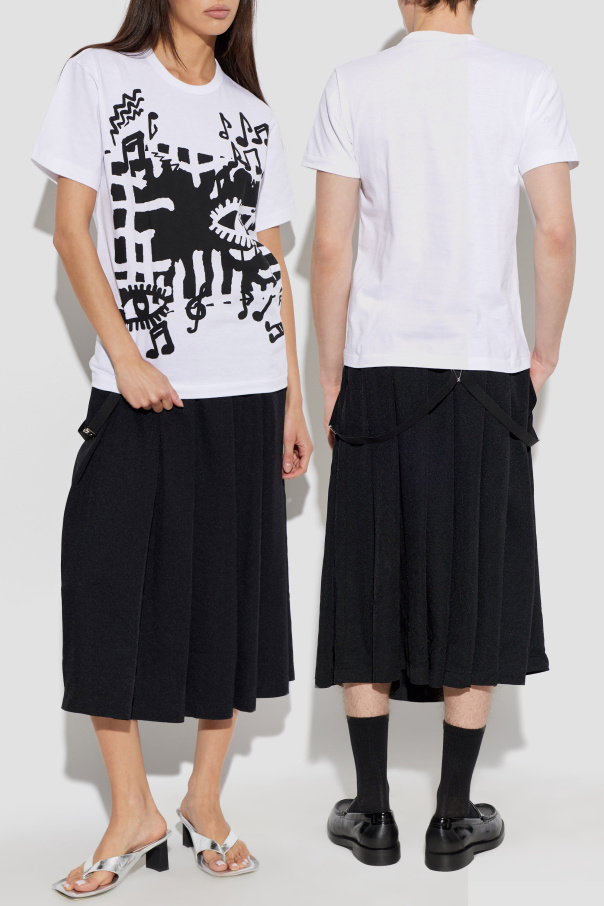 Comme des Garçons Black Skirt with detachable braces