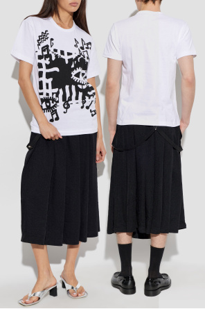 Skirt with detachable suspenders od Comme des Garçons Black