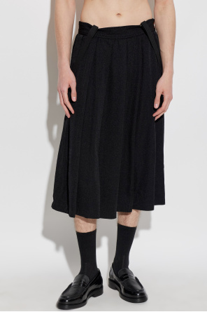 Comme des Garçons Black Skirt with detachable braces