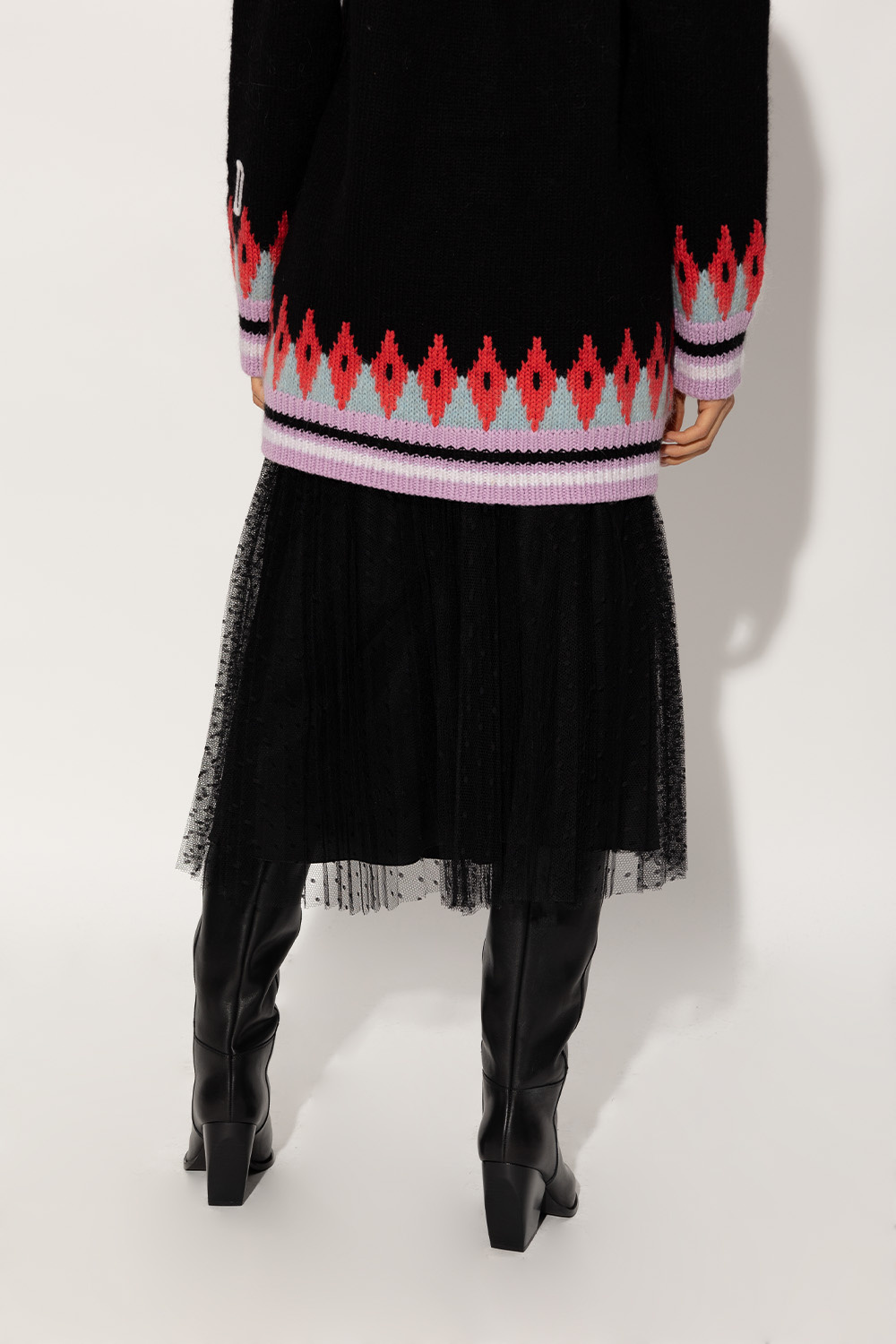 Red Buckle valentino Tulle skirt