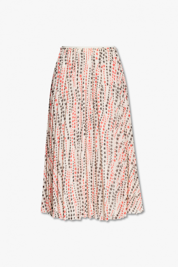 Red valentino pussybow Pleated skirt