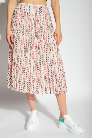 Red valentino pussybow Pleated skirt