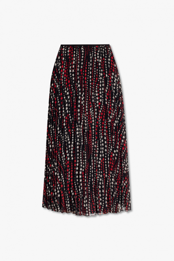 Red valentino look Pleated skirt