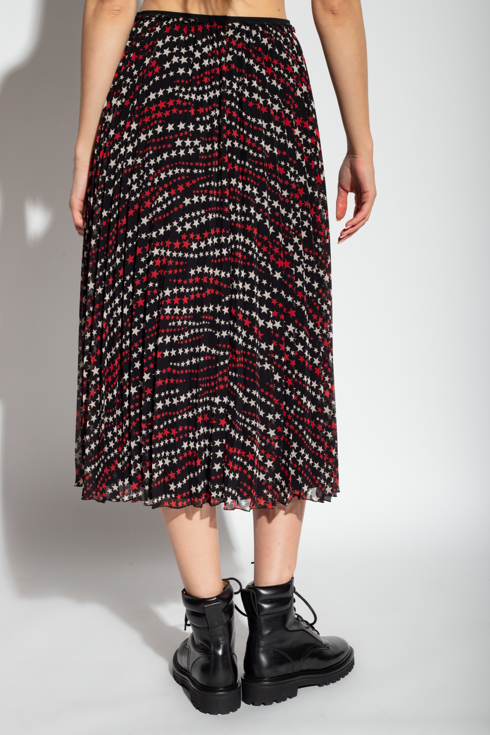 Red valentino look Pleated skirt
