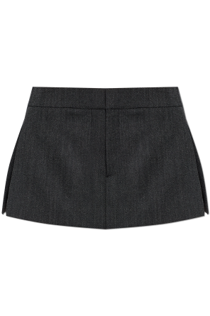 Woolen skirt-shorts