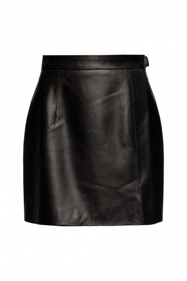 The Attico Leather skirt